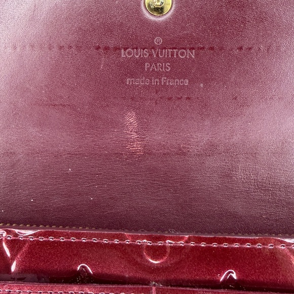 Louis Vuitton Vernis Long Wallet – Amarante | Box & Dust Bag | Initials AS - Picture 10 of 15